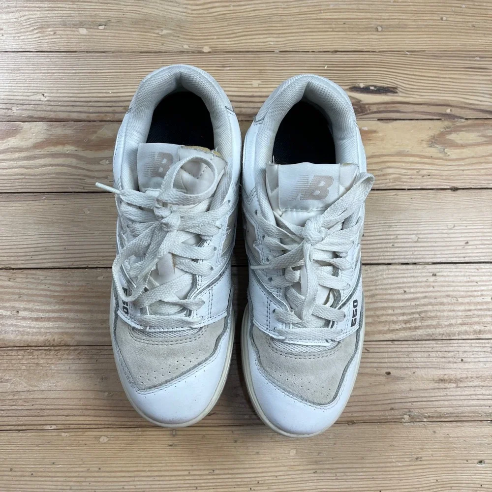 New Balance 550 Sea Salt Grey Women size 6 Retro Sneakers streetwear casual shoe